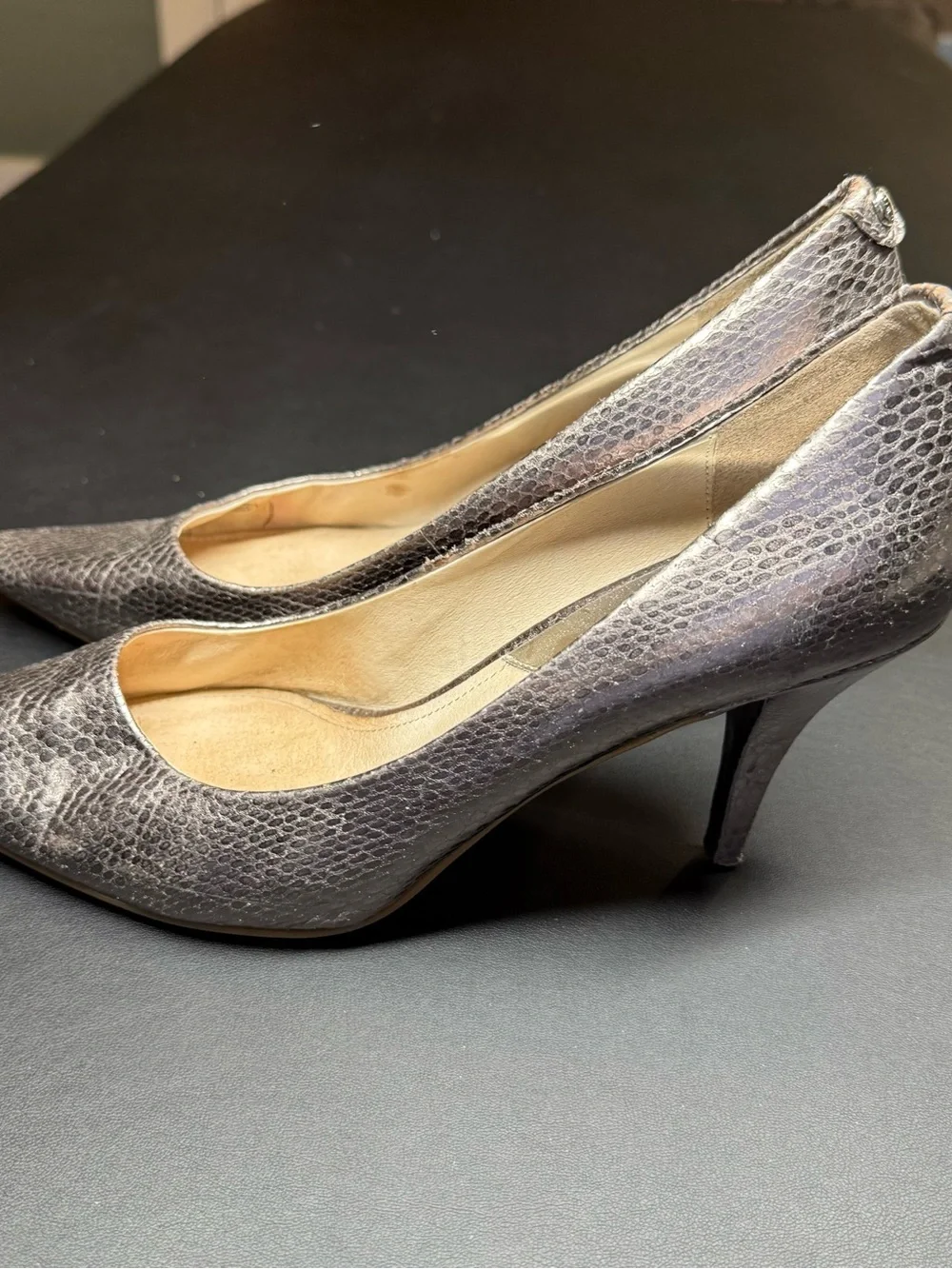 Michael Kors Metallic Brown Pointed-Toe Heels